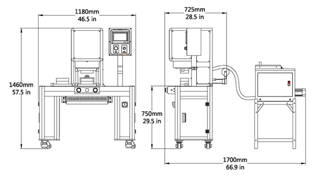JTT-200R雙工位低壓注塑機尺寸圖